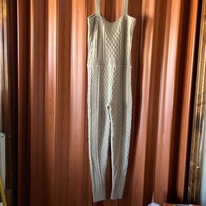 NWT cable knit romper